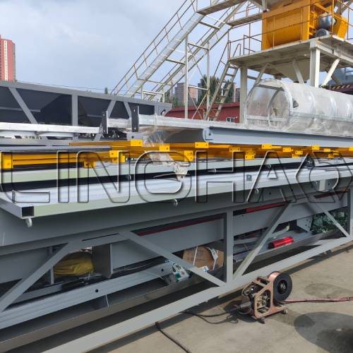 Dry mixing plant packaging and loading preparation